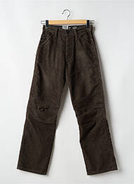 Pantalon droit tissage velours marron G STAR homme
