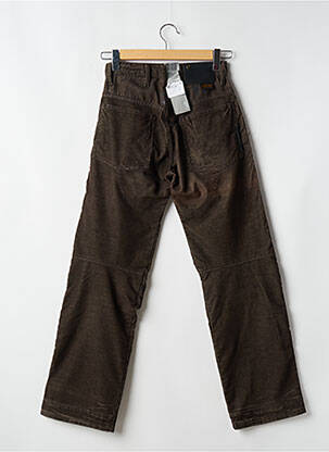 Pantalon droit tissage velours marron G STAR homme