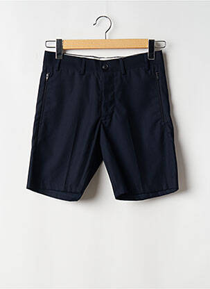 Bermuda coupe droite bleu MINIMUM homme