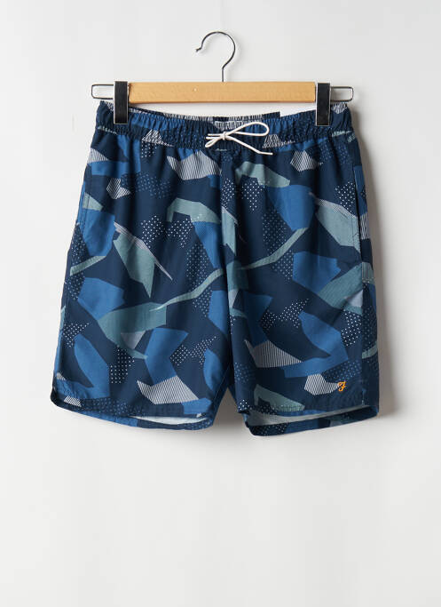 Short de bain bleu FARAH pour homme