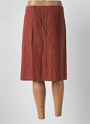Jupe mi-longue taille normale marron BENSIMON femme