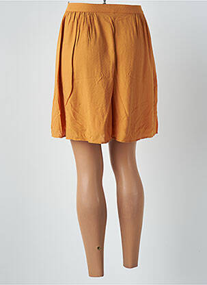 Jupe courte taille haute orange DES PETITS HAUTS femme