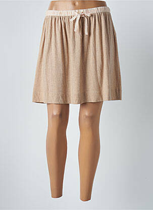 Jupe courte taille haute beige MISS SELFRIDGE femme