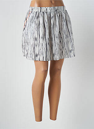 Jupe courte coupe évasée blanc SUNCOO femme