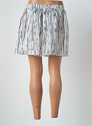 Jupe courte coupe évasée blanc SUNCOO femme