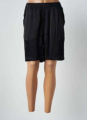 Bermuda taille élastique taille haute noir BELLEROSE femme