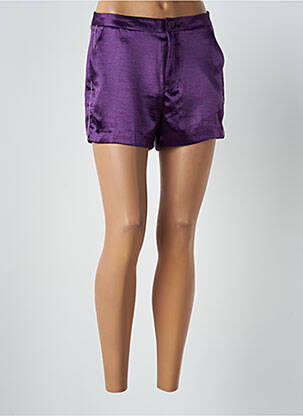 Short taille à pinces taille haute violet OBEY femme