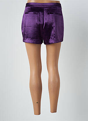 Short taille à pinces taille haute violet OBEY femme