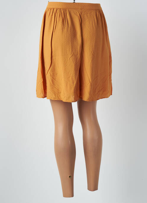 Jupe courte orange DES PETITS HAUTS pour femme
