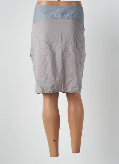Jupe mi-longue gris SALT & PEPPER pour femme
