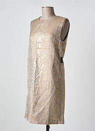Robe courte fermeture zippée au dos sans manche or GRACE & MILA femme