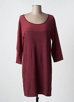 Robe courte manches longues manches longues rouge MARIE-SIXTINE femme