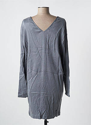 Robe courte manches longues manches longues bleu AMERICAN VINTAGE femme