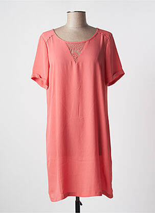 Robe courte manches courtes manches courtes rose VERO MODA femme