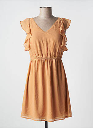 Robe courte manches courtes manches courtes orange VERO MODA femme