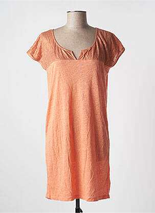 Robe courte manches courtes manches courtes orange MARIE-SIXTINE femme