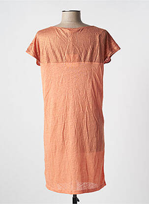 Robe courte manches courtes manches courtes orange MARIE-SIXTINE femme