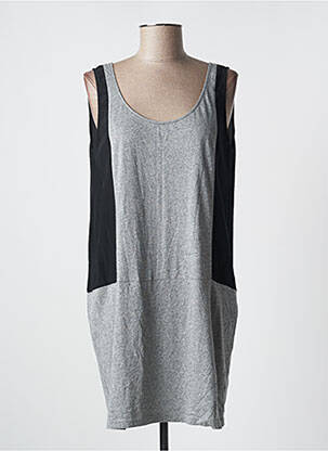 Robe courte sans manche sans manche gris MARIE-SIXTINE femme