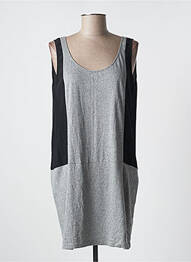 Robe courte sans manche sans manche gris MARIE-SIXTINE femme