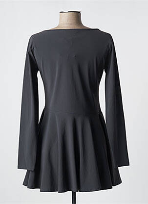 Robe courte manches longues manches longues gris SAH FAMILY femme