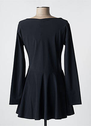 Robe courte manches longues manches longues noir SAH FAMILY femme
