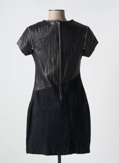 Robe courte fermeture zippée au dos manches courtes noir FIRETRAP femme