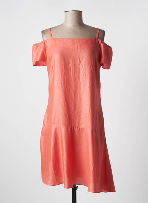 Robe courte orange LOLA pour femme