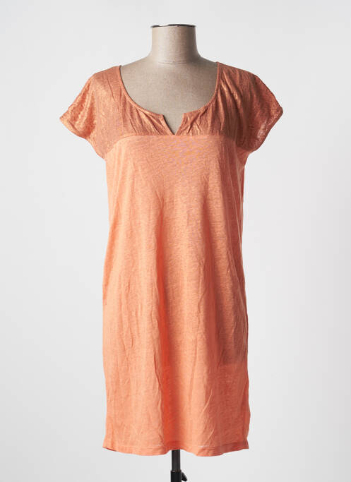 Robe courte orange MARIE-SIXTINE pour femme