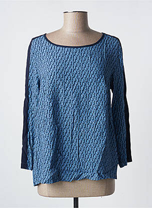 Blouse imprimé fantaisie manches longues bleu NICE THINGS femme
