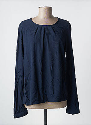 Blouse fermeture boutonnée au dos manches longues bleu MINIMUM femme