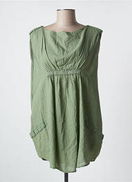 Tunique manches courtes coupe cintrée vert DIESEL femme