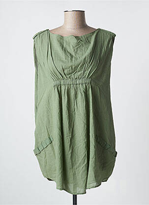Tunique manches courtes coupe cintrée vert DIESEL femme