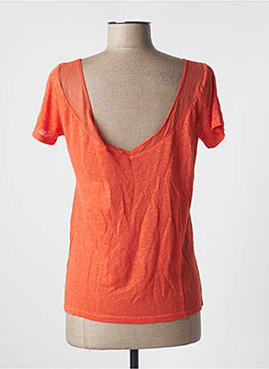 Top stretch manches courtes orange MARIE-SIXTINE femme