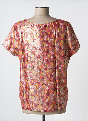 Blouse imprimé fantaisie manches courtes rose DES PETITS HAUTS femme