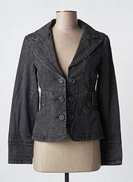 Veste casual col tailleur noir SALT & PEPPER femme