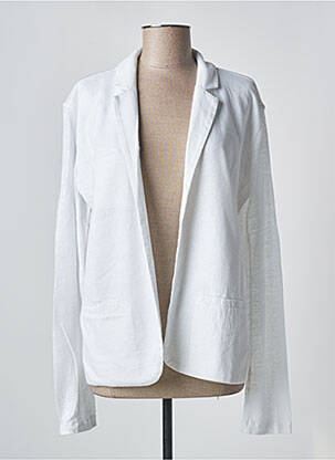 Gilet manches longues stretch blanc HOD femme