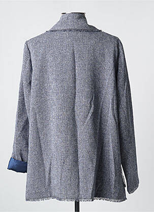 Veste casual col tailleur bleu GRACE & MILA femme
