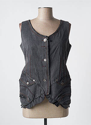 Veste casual col rond gris ICONOCLAST femme