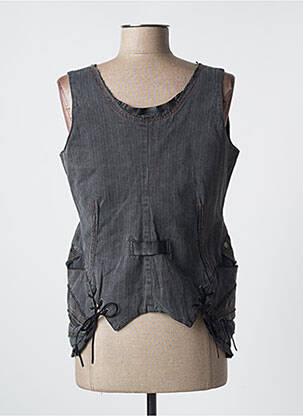 Veste casual col rond gris ICONOCLAST femme