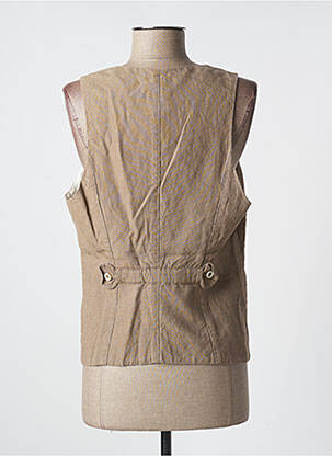Gilet sans manche poches marron ONE STEP femme