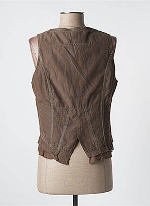 Gilet sans manche coupe cintrée vert SALT & PEPPER femme
