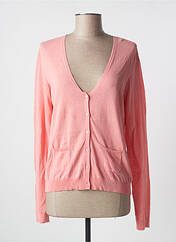 Gilet manches longues rose NICE THINGS pour femme seconde vue