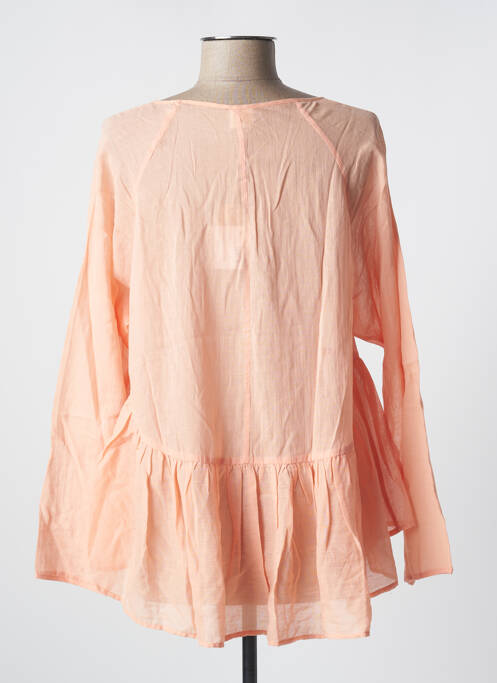 Top coupe cintrée manches longues orange DES PETITS HAUTS femme