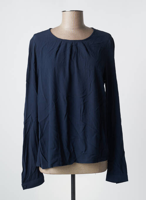 Blouse col rond manches longues bleu MINIMUM femme