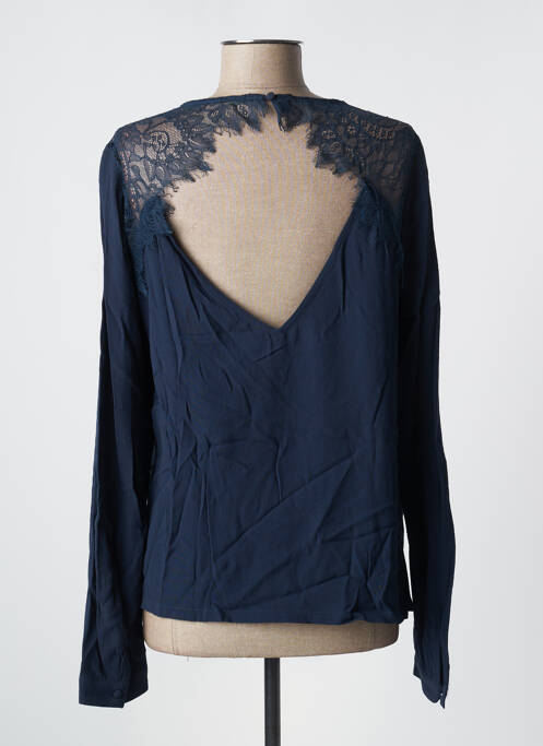 Blouse col rond manches longues bleu MINIMUM femme