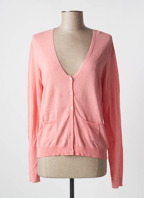 Gilet manches longues rose NICE THINGS pour femme