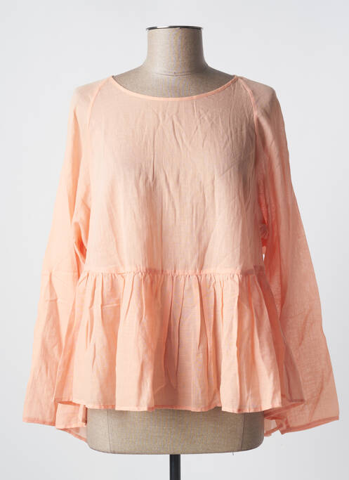 Top orange DES PETITS HAUTS pour femme