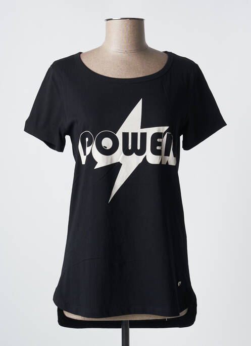 T-shirt noir PLEASE pour femme