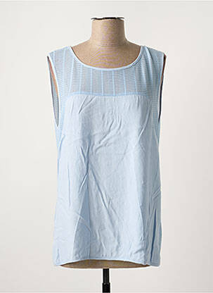 Top coupe fluide sans manche bleu VERO MODA femme