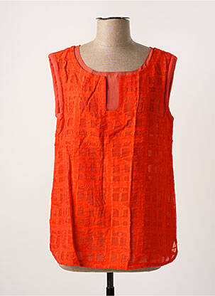 Top sans manche sans manche rouge THE KORNER femme